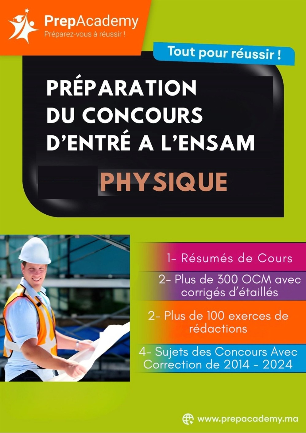Préparation ENSAM — Physique